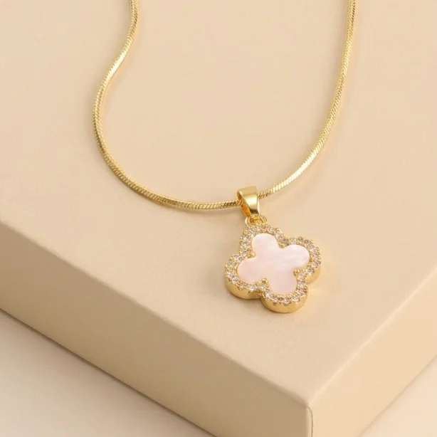 Cad. Dije Centro Pulsera Nacar Rodio Rodio 45 Cm - CRG586
