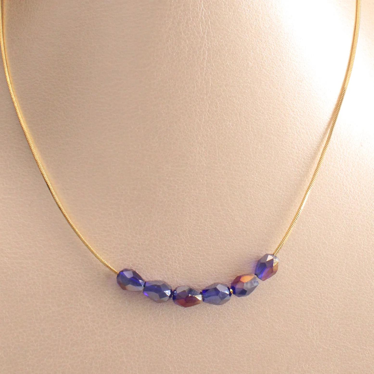 Cad. Muranos Morado Rodio 45 Cm - CRG774M