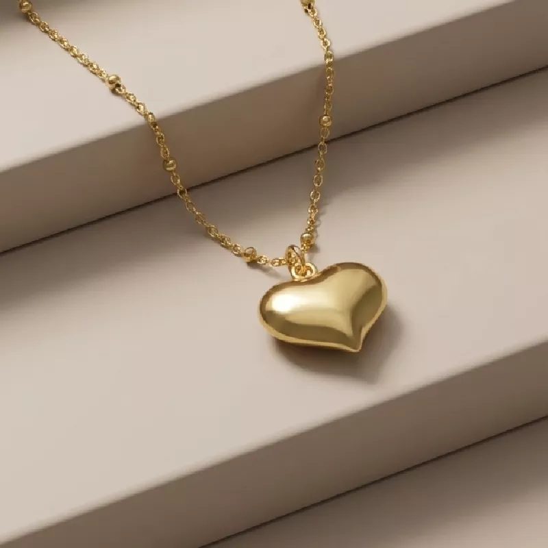 Cad. Eslabon Bolas Corazon Rodio graduable - CRK934