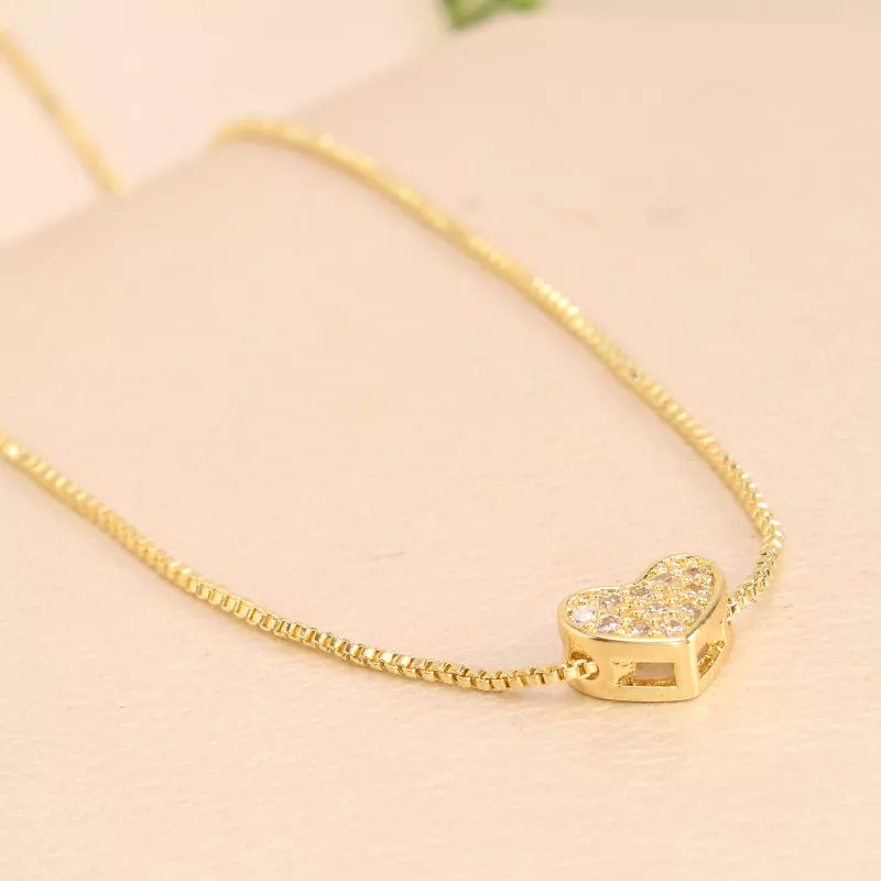 Cad. Corazon Rodio 45cm - CRL171