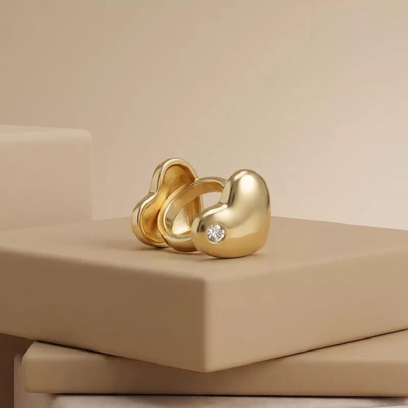 Ear. Corazon Rodio graduable - ERH141