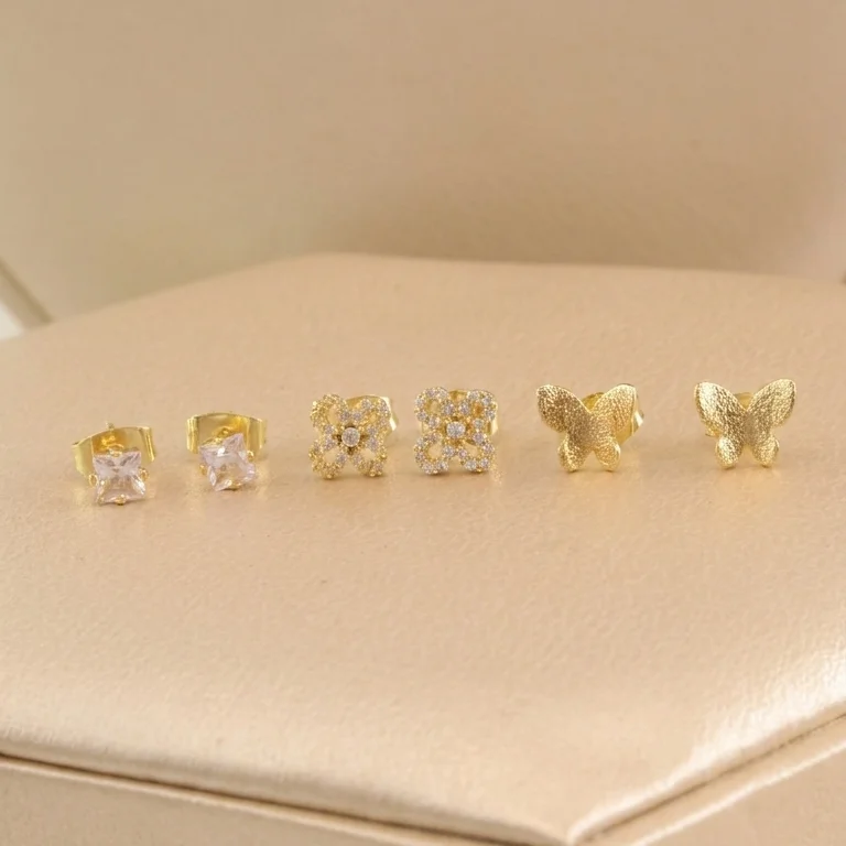 Set. Set De Arete Duo Rodio 0,5 Cm - JRG519