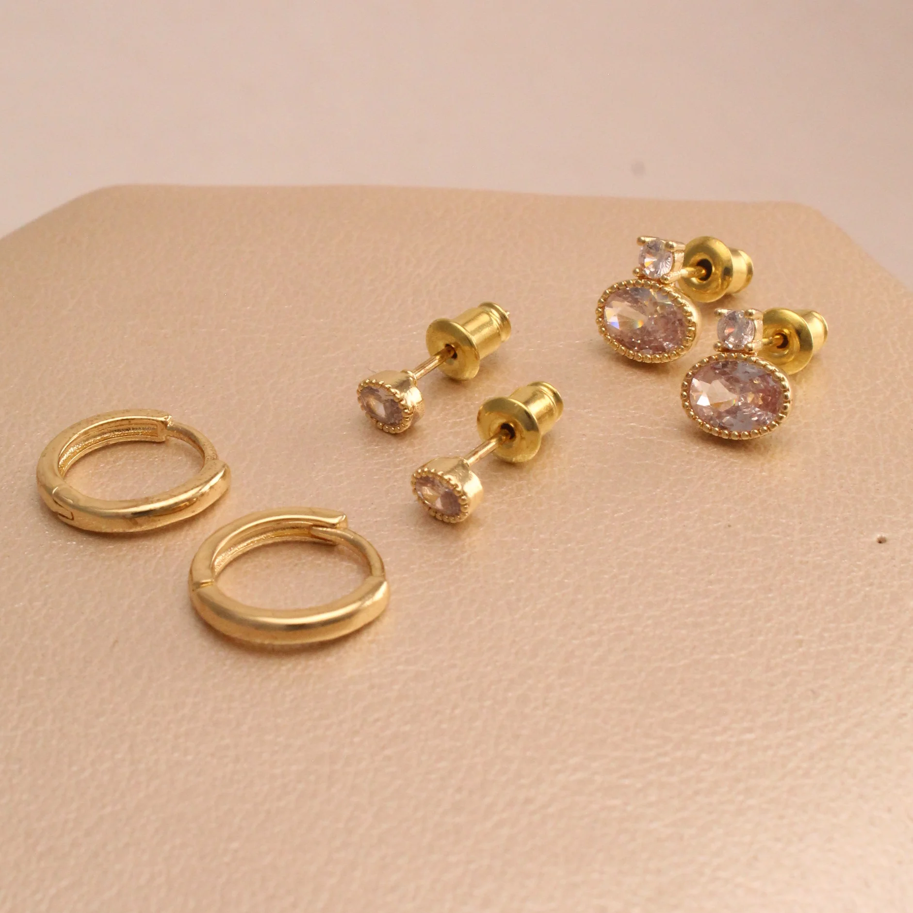 Set. trio topo/candonga zircon rodio 0.50.2cm - LRS795