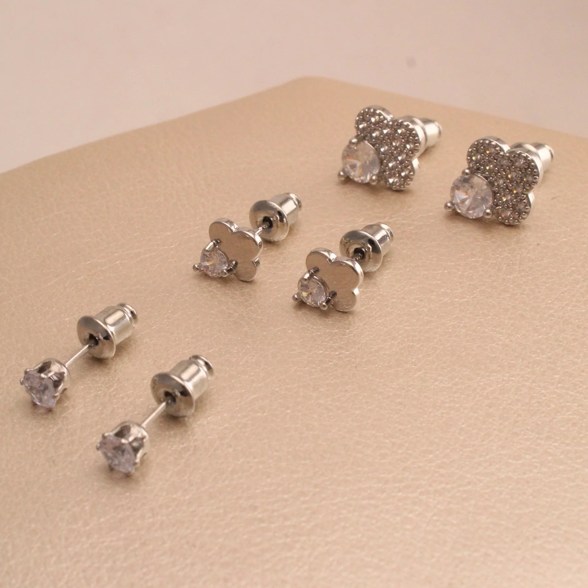 Set. trio topo trebol p. rodio rodio 0.50.2cm - LRS936
