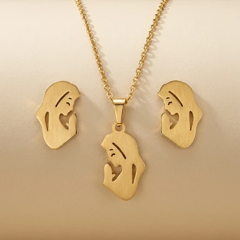 Set. Virgen Acero 45 Cm - NAG786