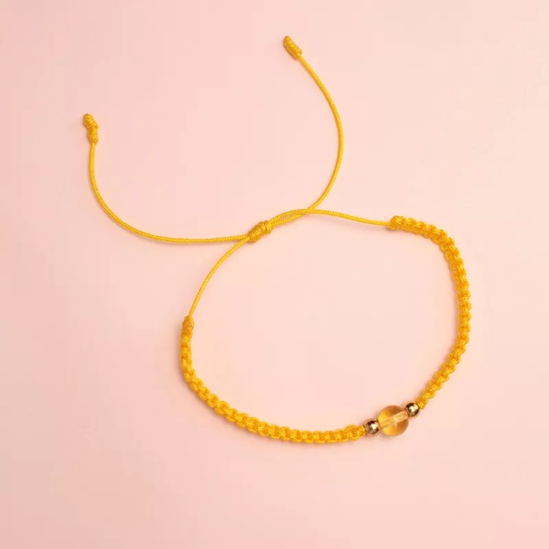 Pulsera citrino acero 18cm - PAD120C