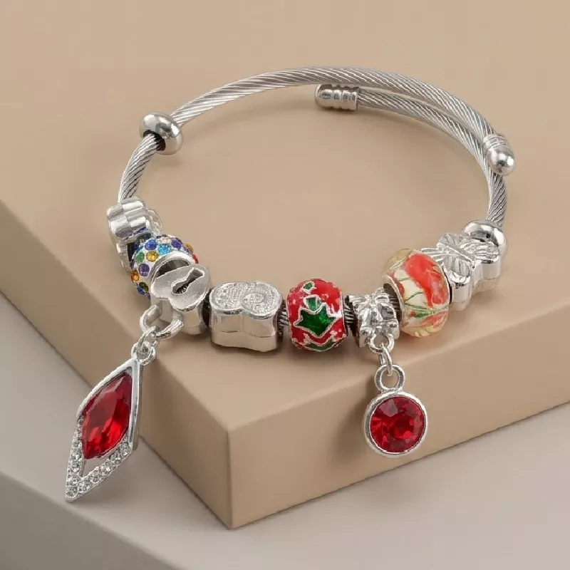 Pul. Diamante Rojo Acero graduable - PAL258