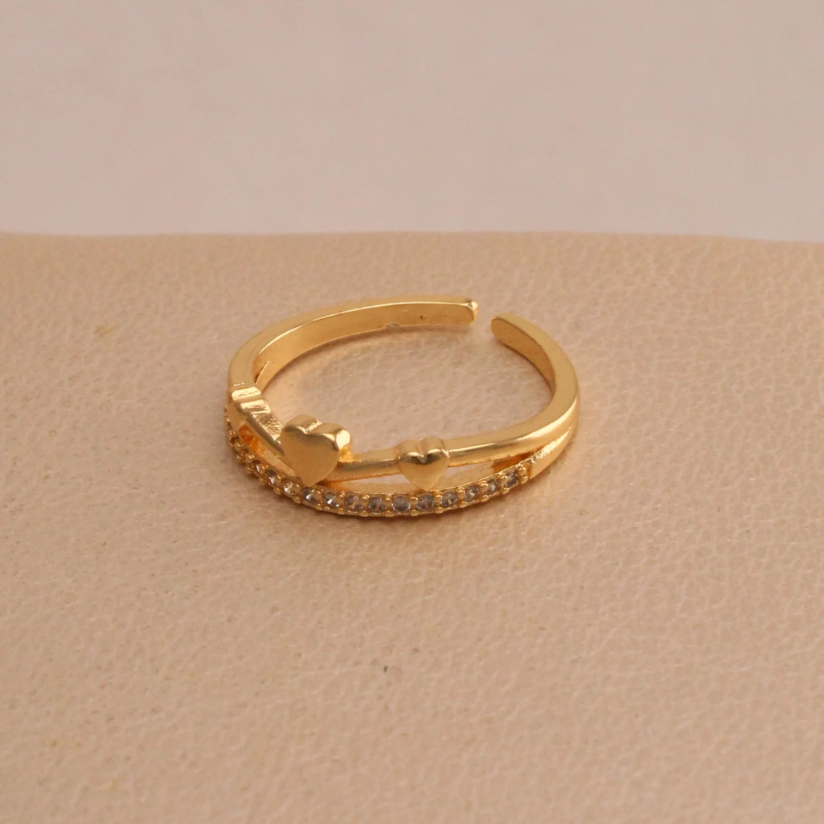 Ani. corazon micro zircon rodio rodio graduable - RRG452