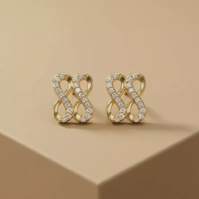 Top. Doble Infinito Rodio 1cm - TRH549
