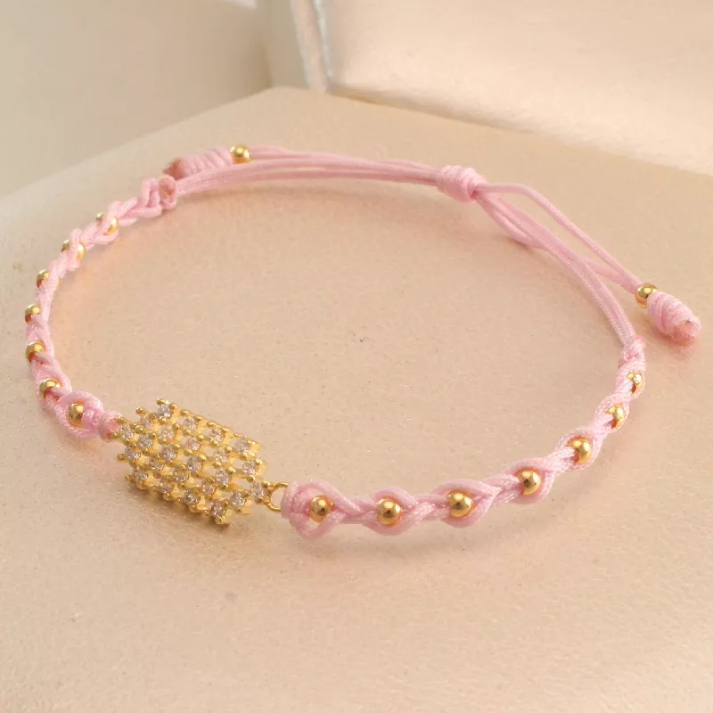 Pul. Pulsera Balines Oro Laminado Graduable - UOG906