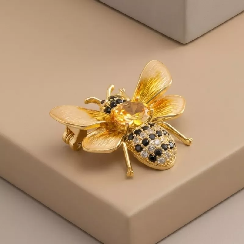 Var. Prendedor Abeja Rodio cm - ZRV204