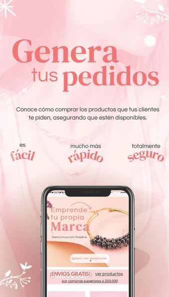 Primer paso para hacer pedido de tus productos
